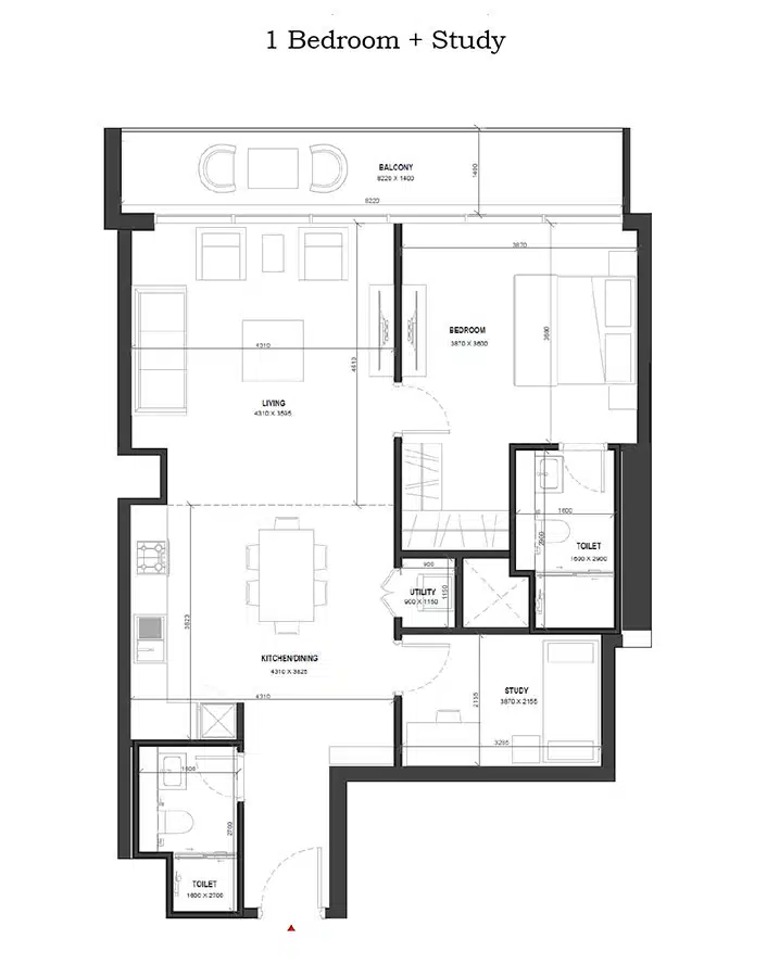 1Bed