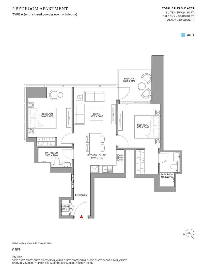 2 Bedroom